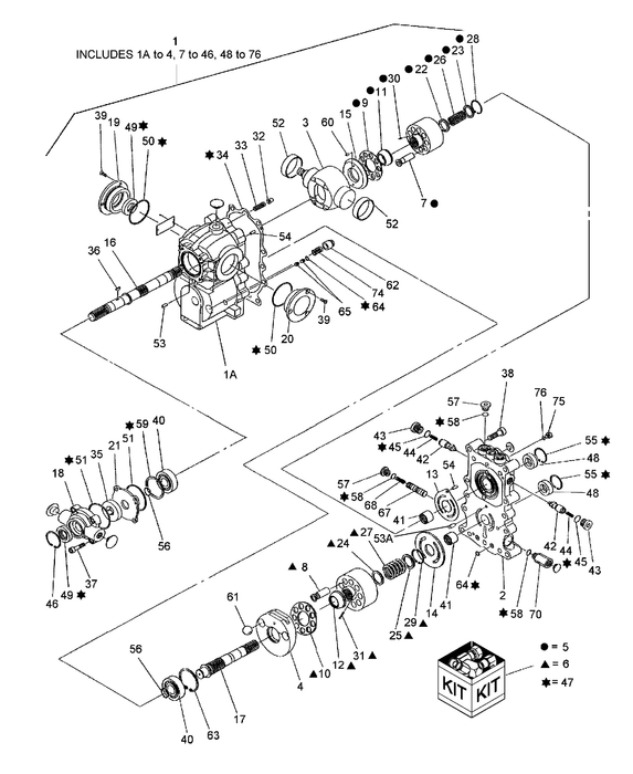 TC35A REMAN-HYDROSTAT PUMP TRANSMISSION