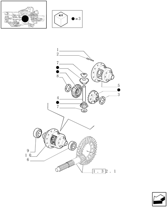 TN60A DIFFERENTIAL GEAR