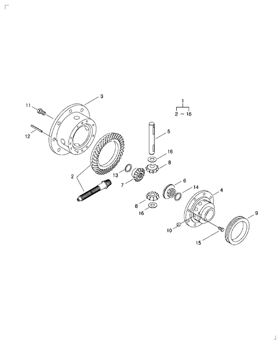 WM40 AXLE DIFFERENTIAL