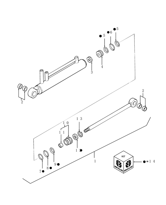 SBA344952650 STEERING CYLINDER