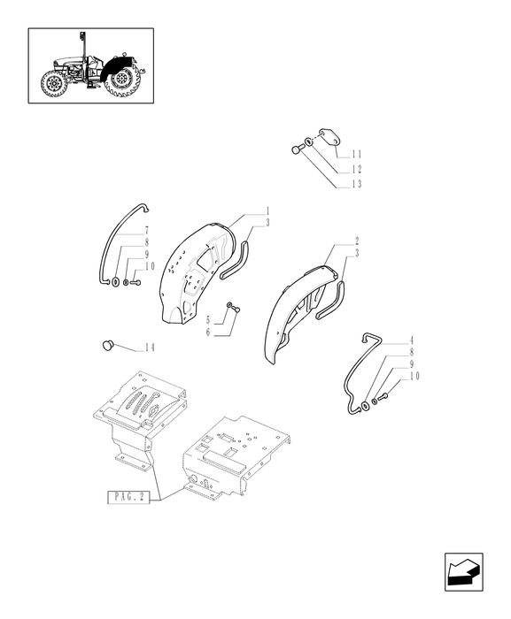 TN60A REAR FENDER