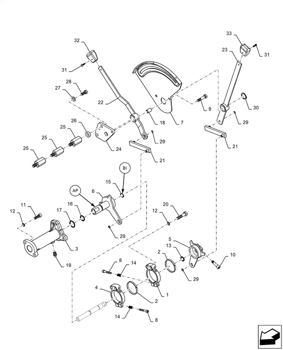 WM50 CONTROL LEVER