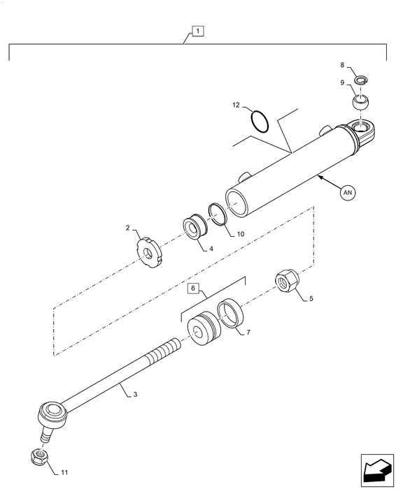 WM50 STEERING CYLINDER