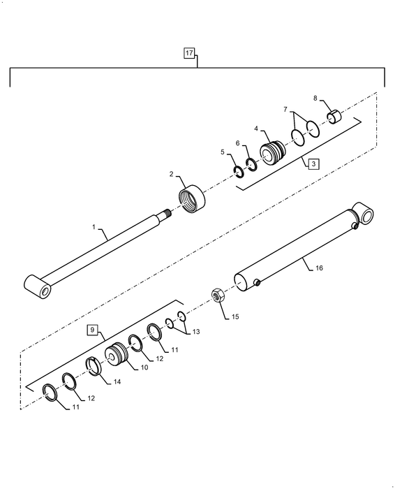 200LC  CYLINDER, BUCKET