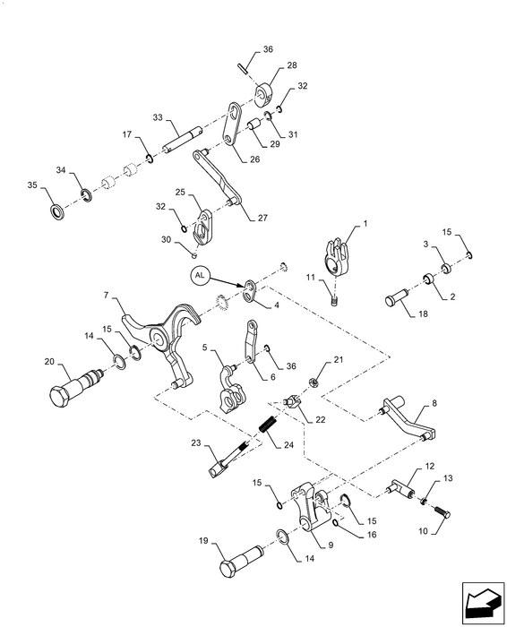 WM50 CONTROL LEVER