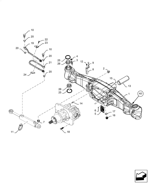 WM50 AXLE HOUSING