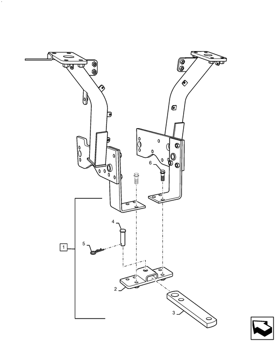 WM25S DIA KIT, TRACTOR DRAWBAR