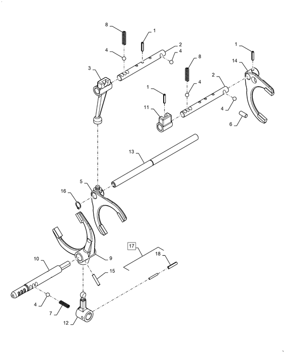 WM50 SHIFT RAIL