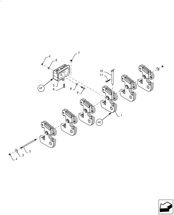 WM50 MOUNTING ROD