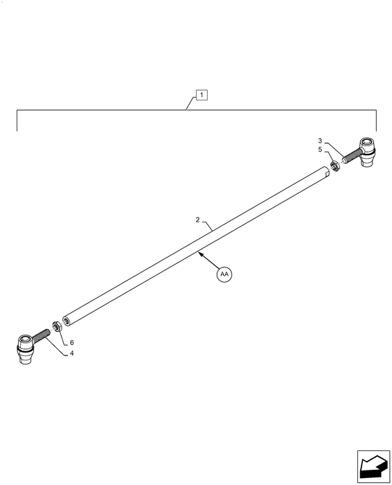 WM50 TRACK ROD ASSY