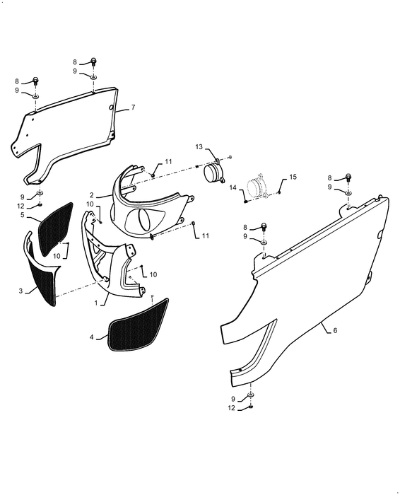 WM25S PANEL COVER SIDE LH