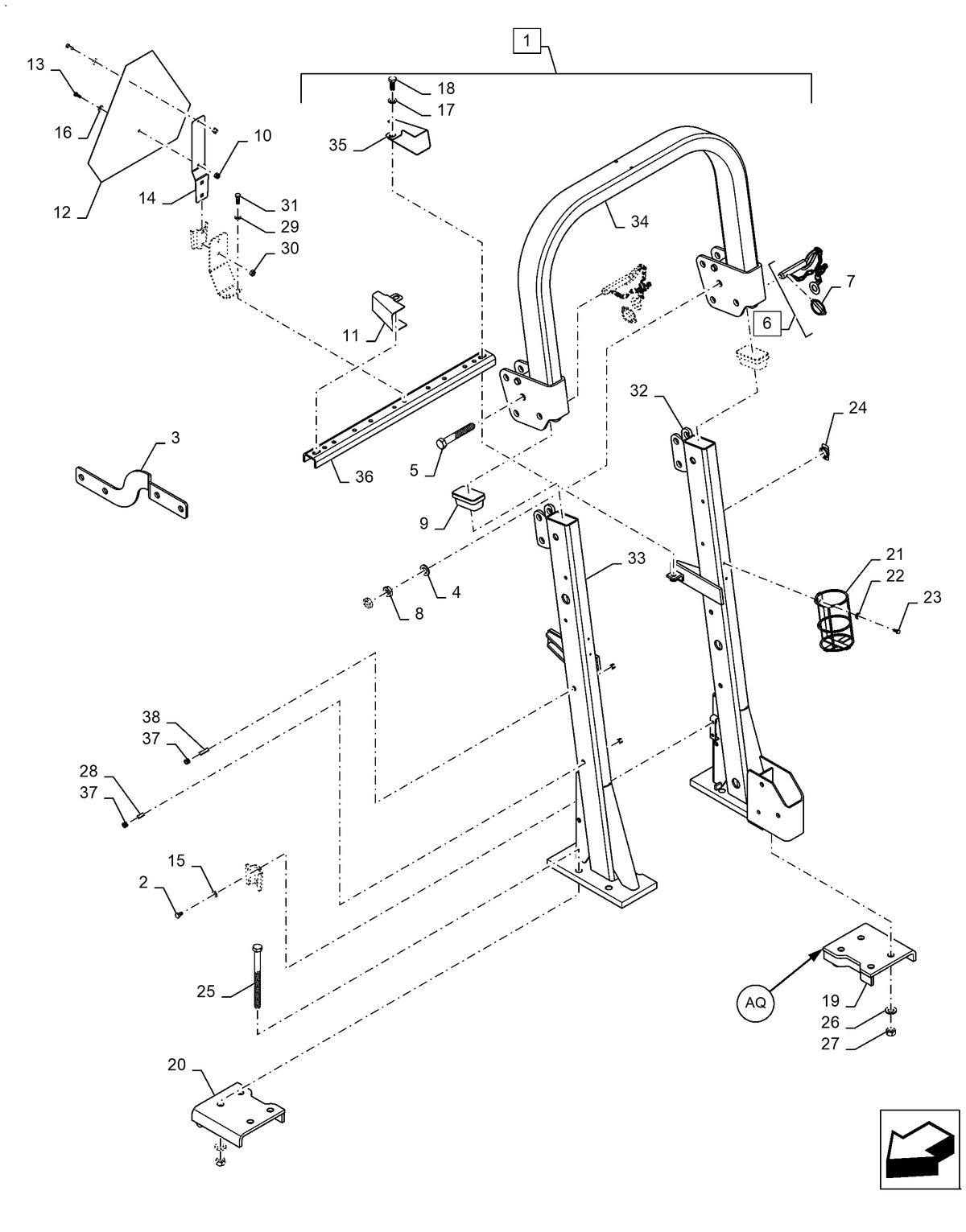 New Holland Workmaster 70 PIN | Part# '82823250 — BRIM:PARTS_NEW-HOLLAND_1