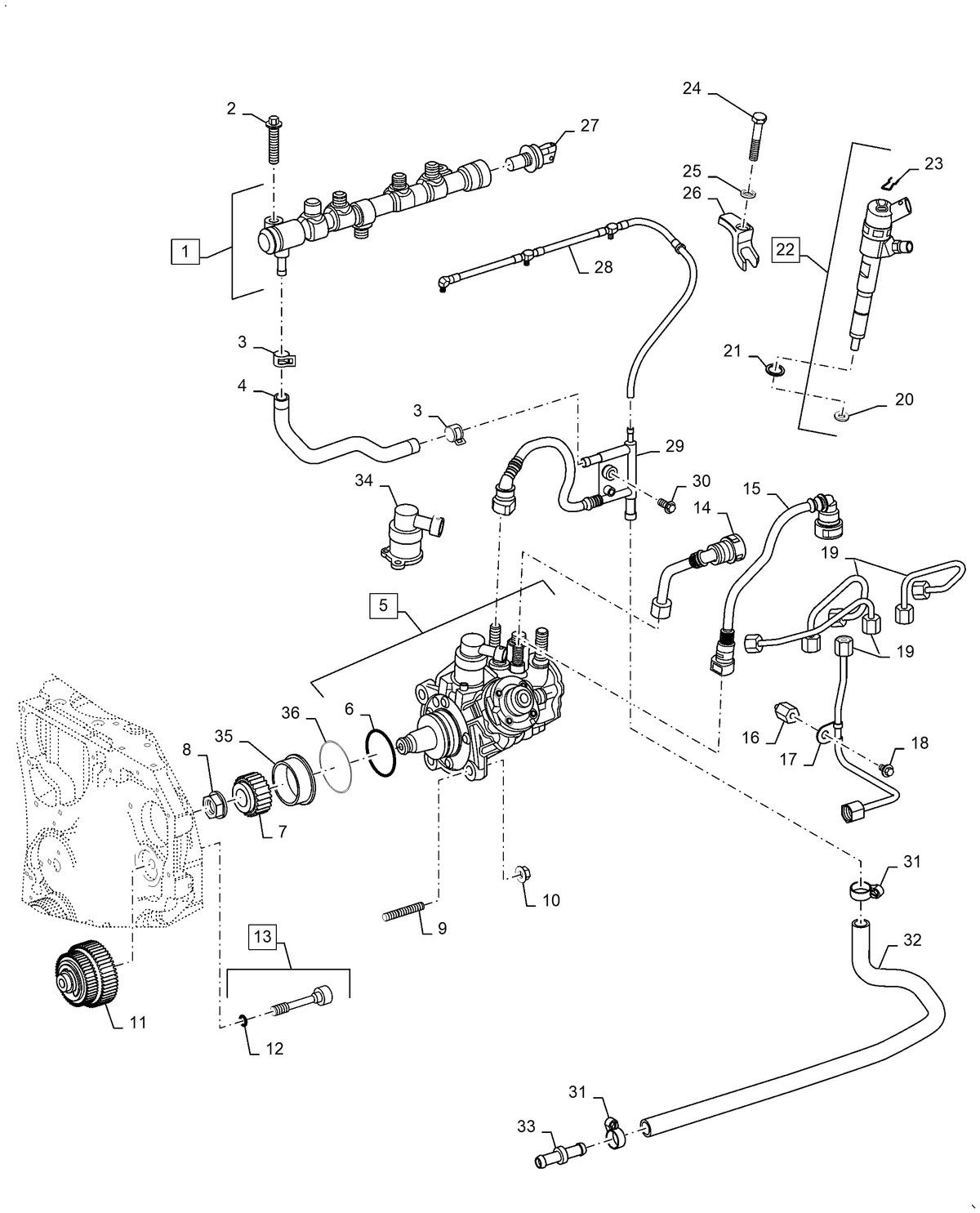 New Holland Workmaster 70 FUEL INJECTION PUMP | Part# '73379101 — BRIM ...