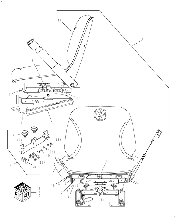 TC34DA SEAT PLATE