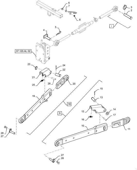 WM37 LIFT LINK END ASSY