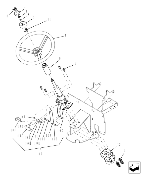 TC45A HYDRAULIC STEERING