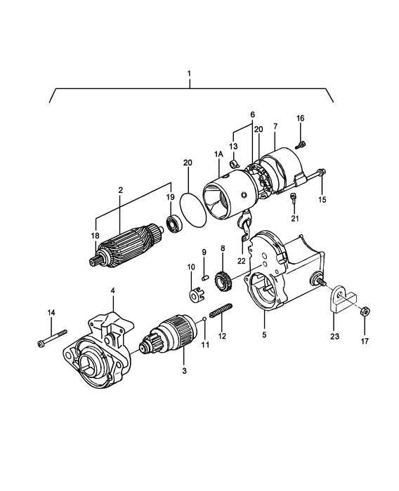 TC21DA STARTER MOTOR