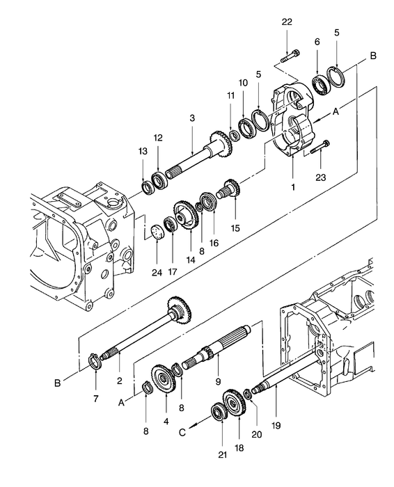 TC31DA CLUTCH INPUT SHAFT