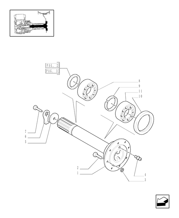 TN60A CONTROL SHAFT
