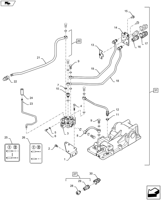 MT20122156 REMOTE VALVE KIT