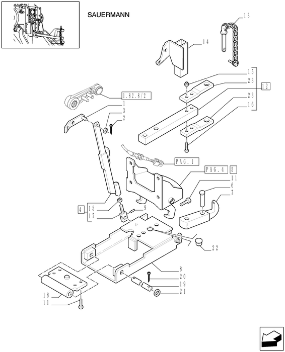 TN60A SWINGING DRAWBAR