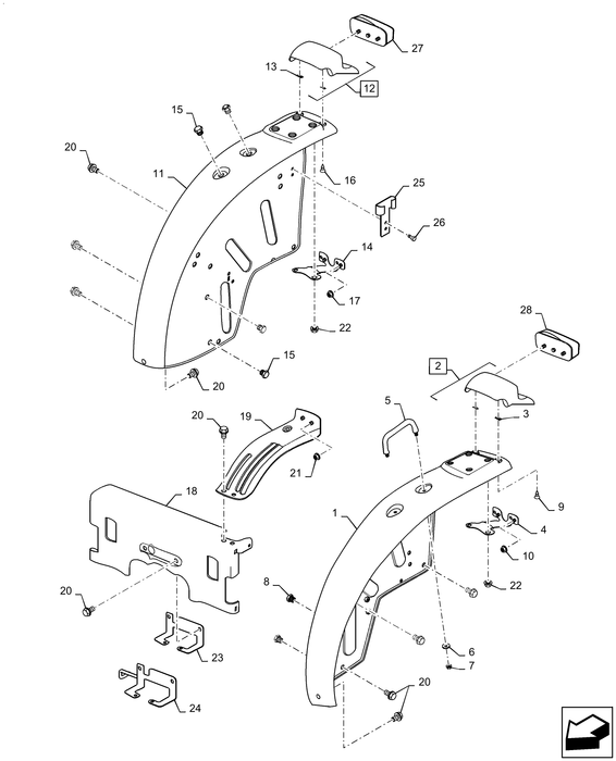 WM35 REAR FENDER