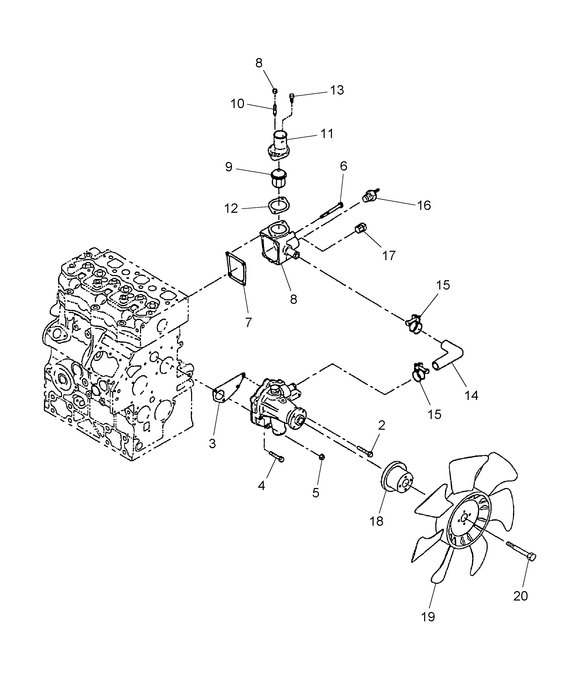 TC24DA WATER PUMP