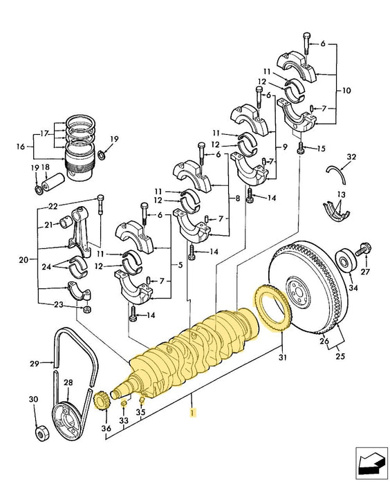 TC40A REMAN-CRANKSHAFT