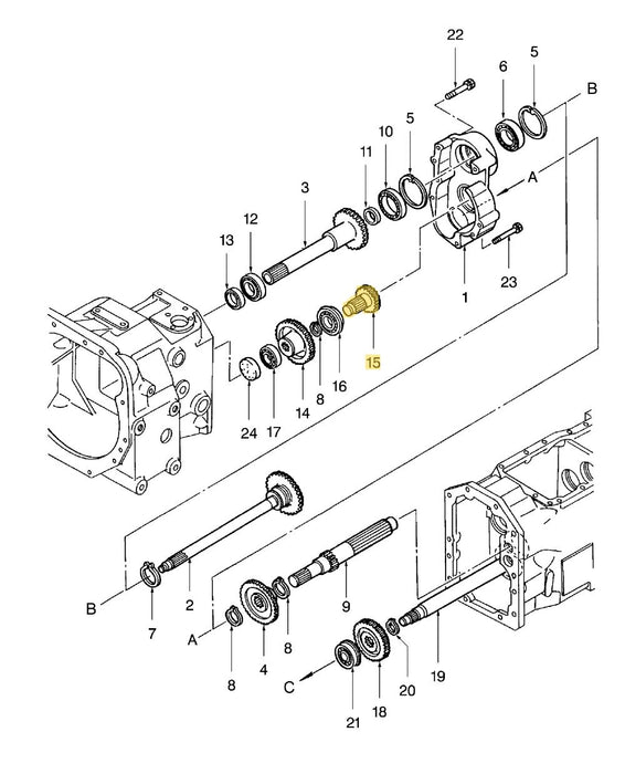 TC33DA GEAR SHAFT