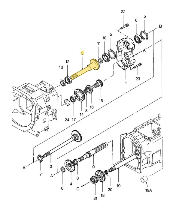 TC30 CLUTCH INPUT SHAFT