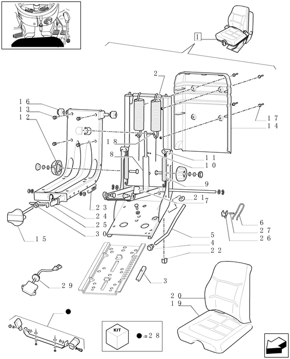 TN60A DRIVER SEAT