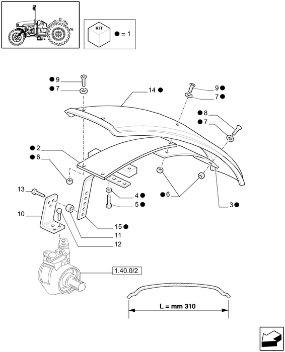 TN60A FRONT FENDER