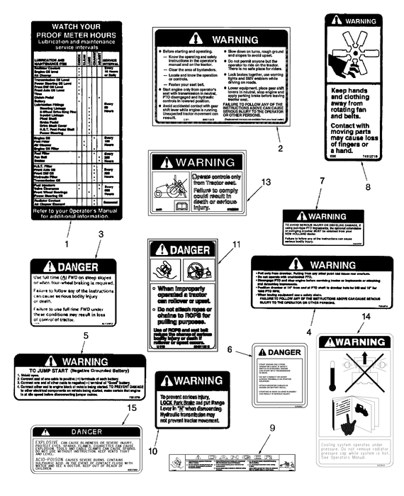 TC45A DANGER DECAL