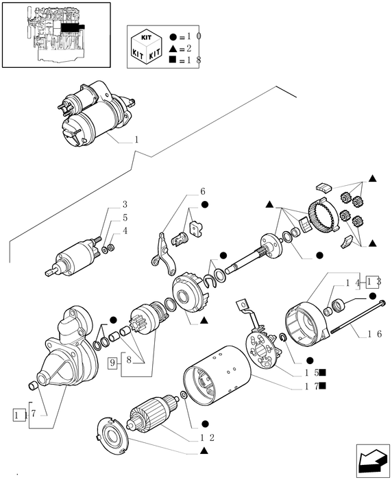 TN70A (2003-2008) REMAN-STARTER