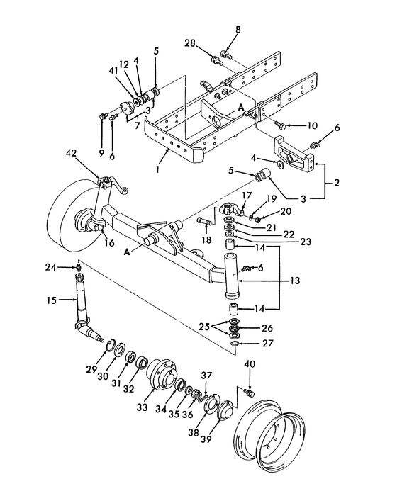 SBA330105470 AXLE SUPPORT