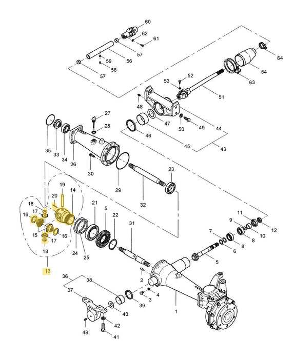 TC33DA DIFFERENTIAL ASSY