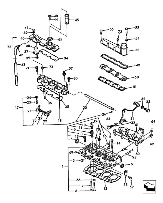 TC45 EXHAUST MANIFOLD