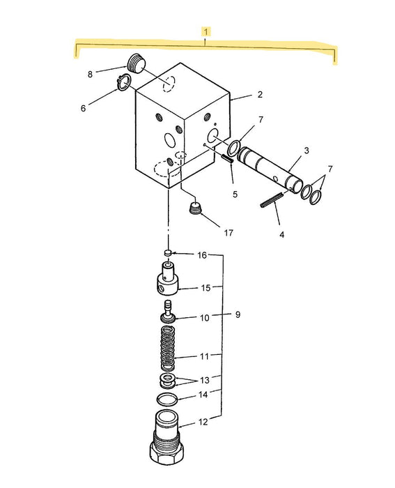 SBA340016660 CONTROL VALVE