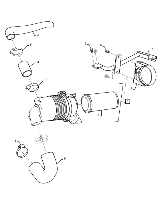 WM25S AIR INTAKE TUBE