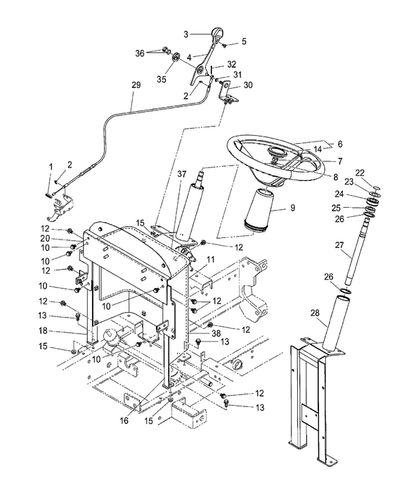 TZ22DA STEERING SHAFT