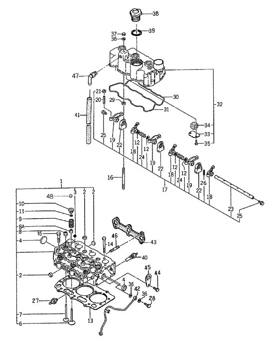 TZ24DA CORE-CYLINDER HEAD