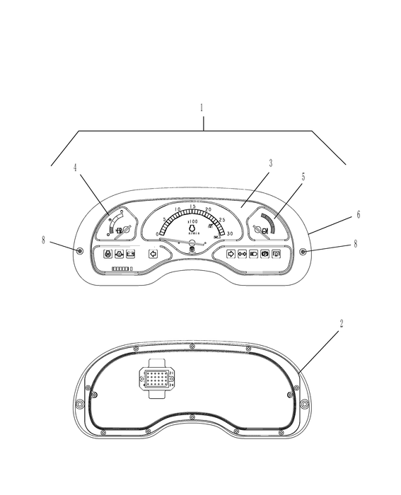 TC21DA INSTRUMENT PANEL