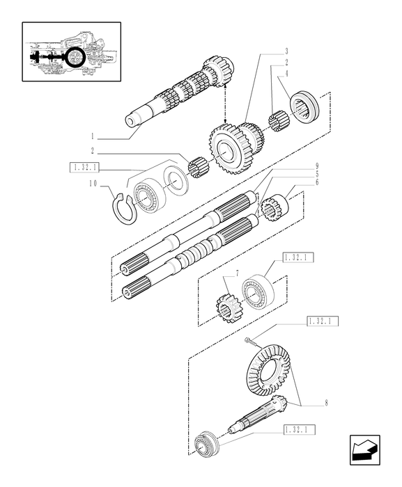 TN60A MAIN SHAFT