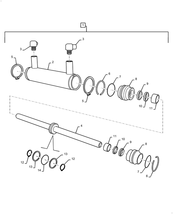 WM25S STEERING CYLINDER