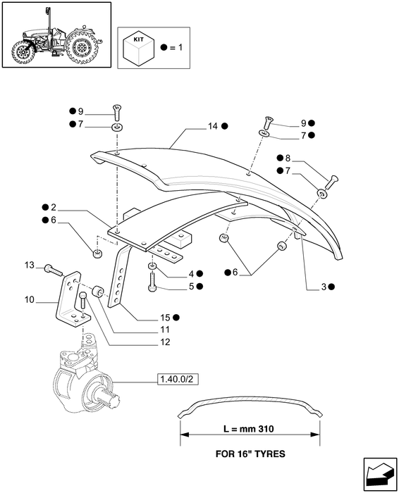 TN60A FRONT FENDER