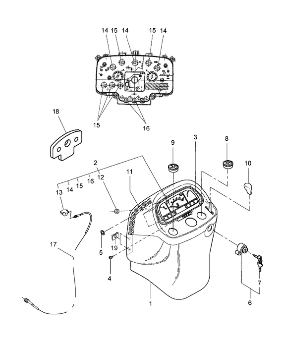 TZ18DA IGNITION KEY