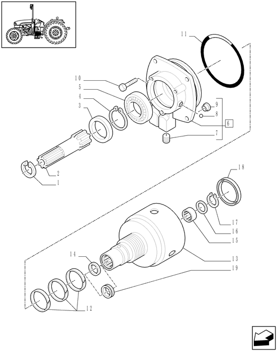 TN60A BEARING ASSY