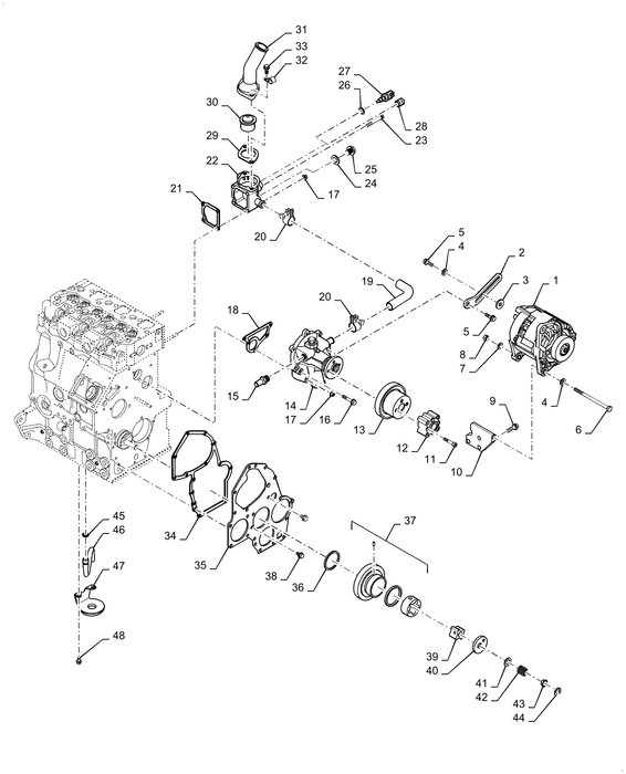 WM37 WATER PUMP