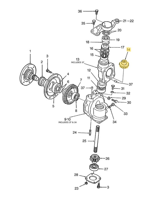 TC30 BEVEL PINION