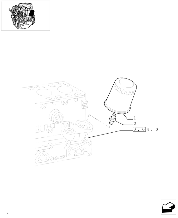 TN60A ENGINE OIL FILTER